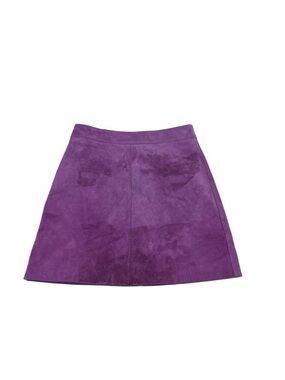 ENA PELLY Women's Purple short suede skirt Size 4